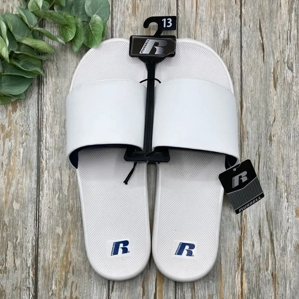 Men's Comfy Contoured Footbed Sport Slides Sandals Shoes Size 13
